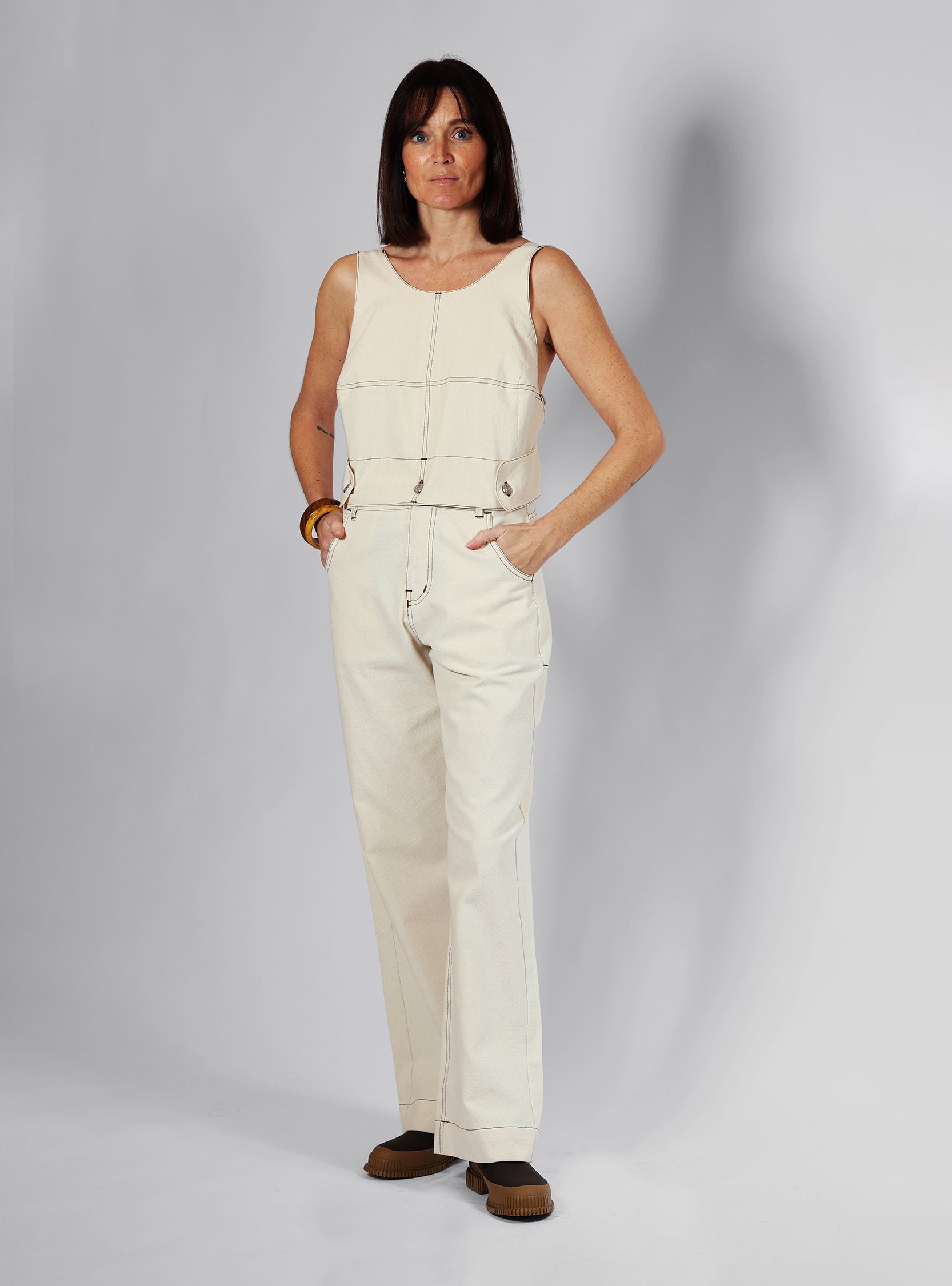 Kit salopette "La Folie" OFF-WHITE