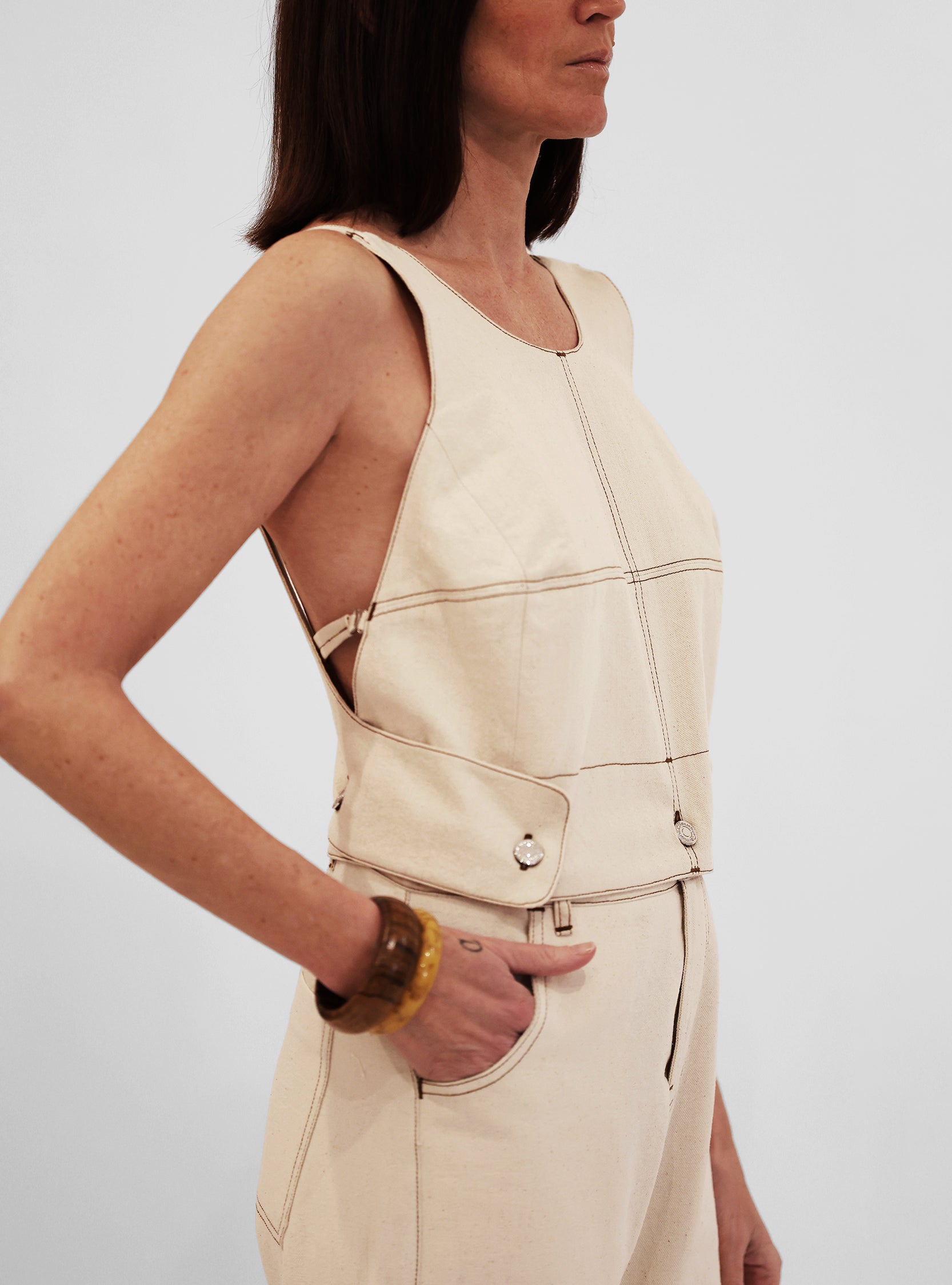 Kit salopette "La Folie" OFF-WHITE