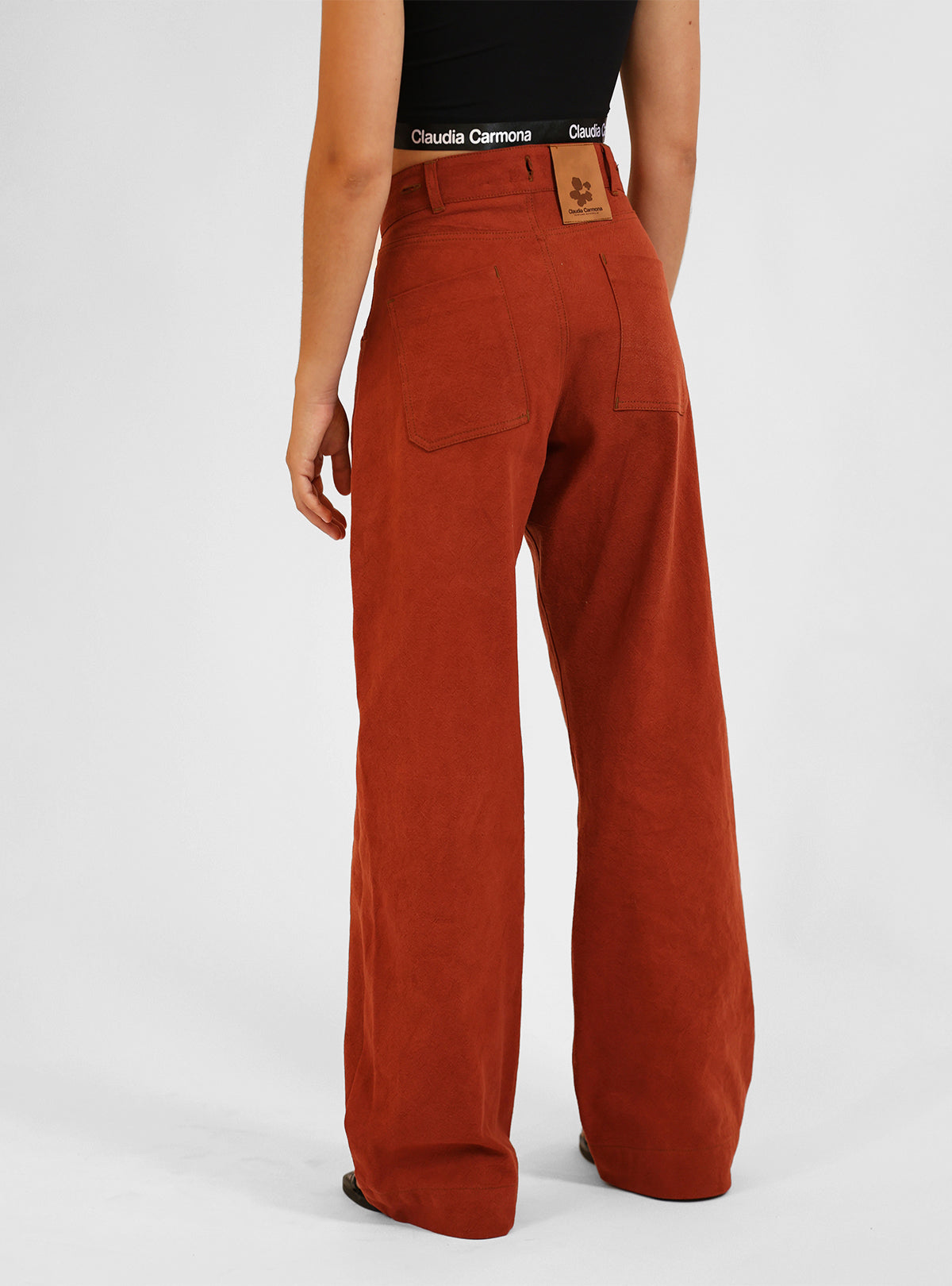 Le pantalon "Jean" DARK RUBY