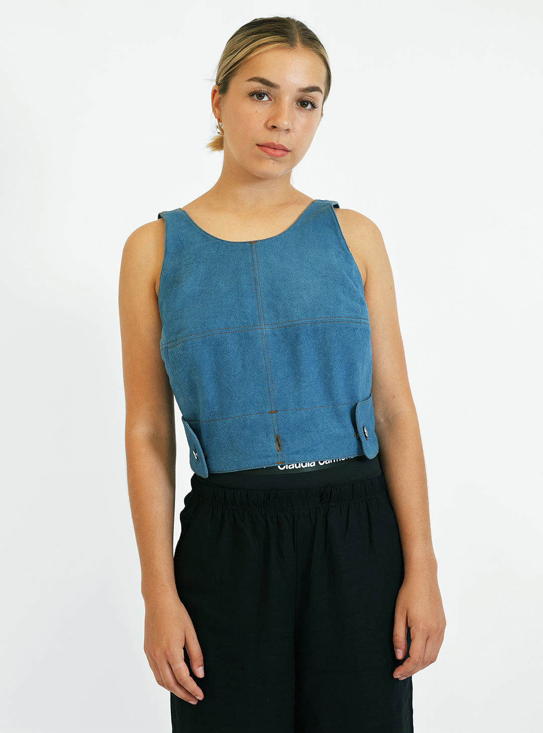 Le haut "Dos Nu" BLEU BALTIK