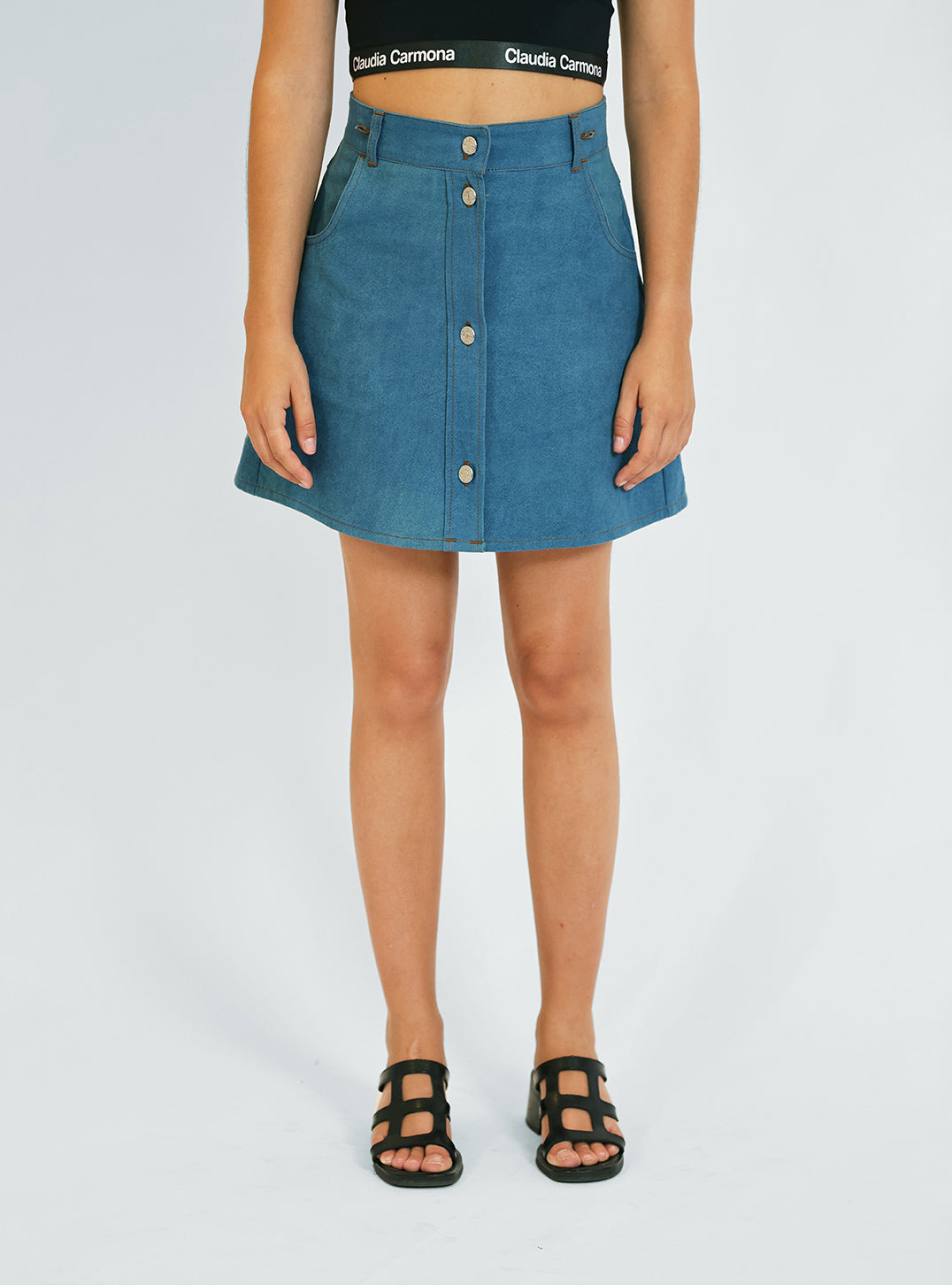 La jupe "Mimi" BLEU BALTIK