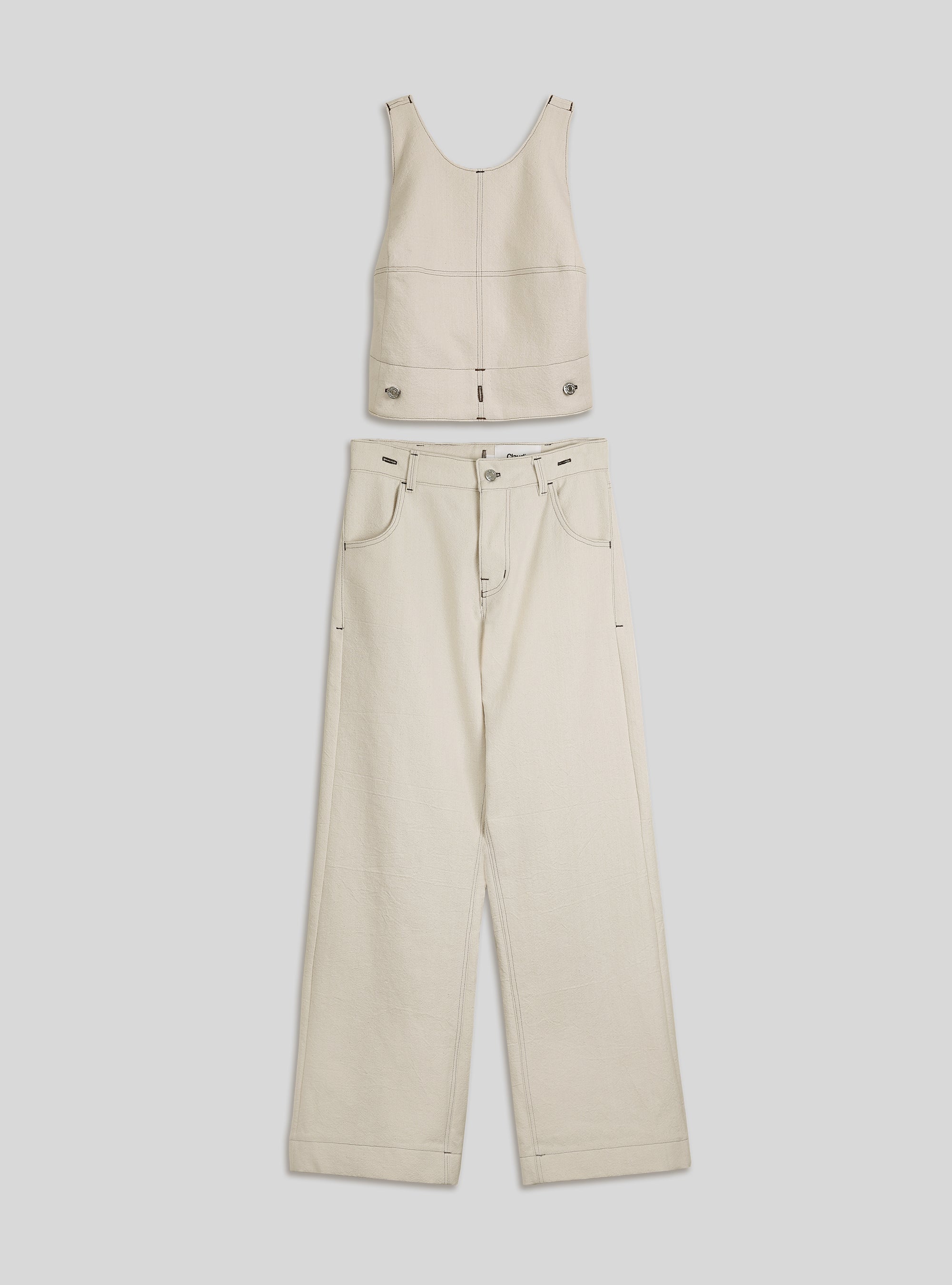 Kit salopette "La Folie" OFF-WHITE