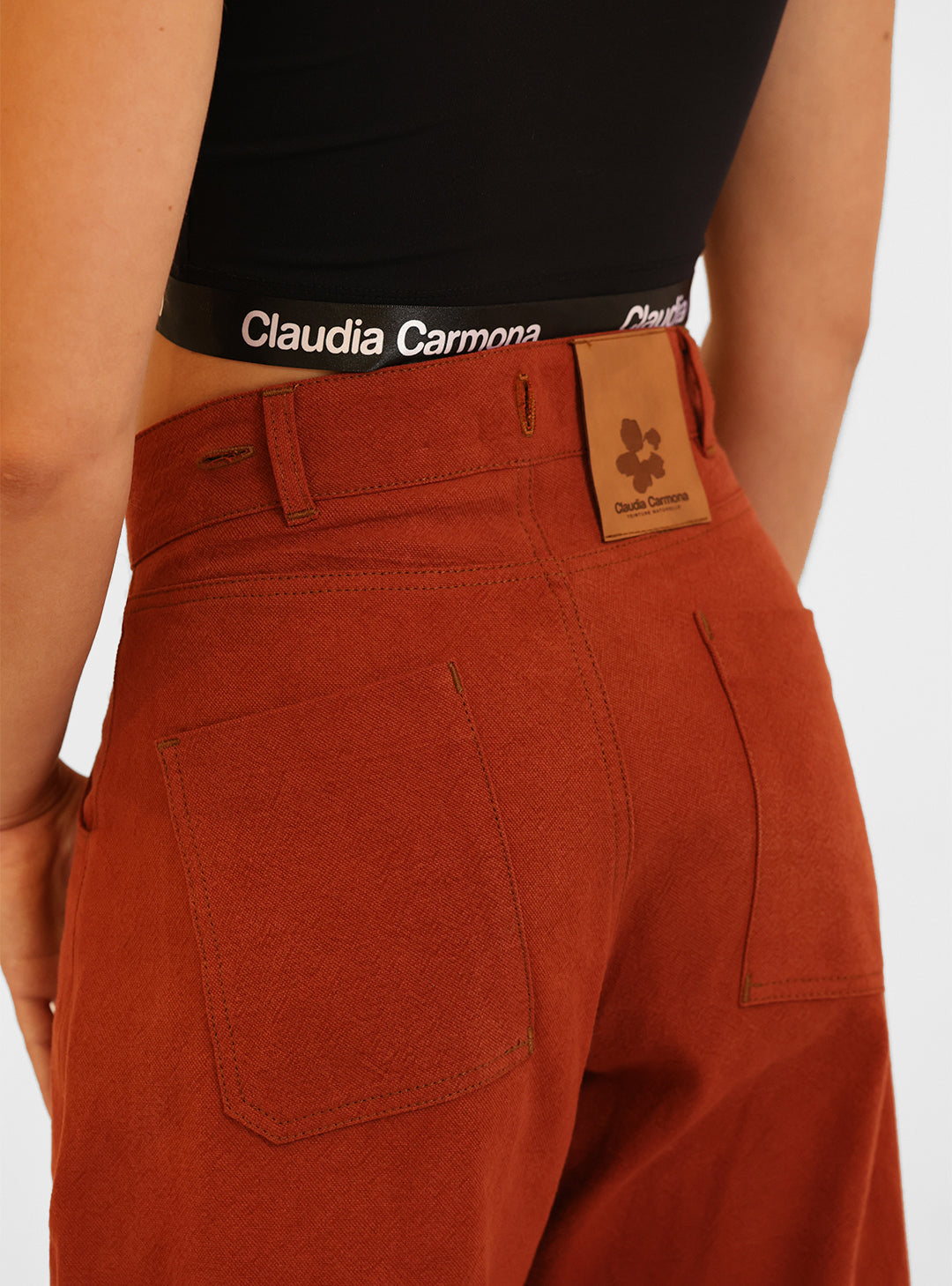 Le pantalon "Jean" DARK RUBY